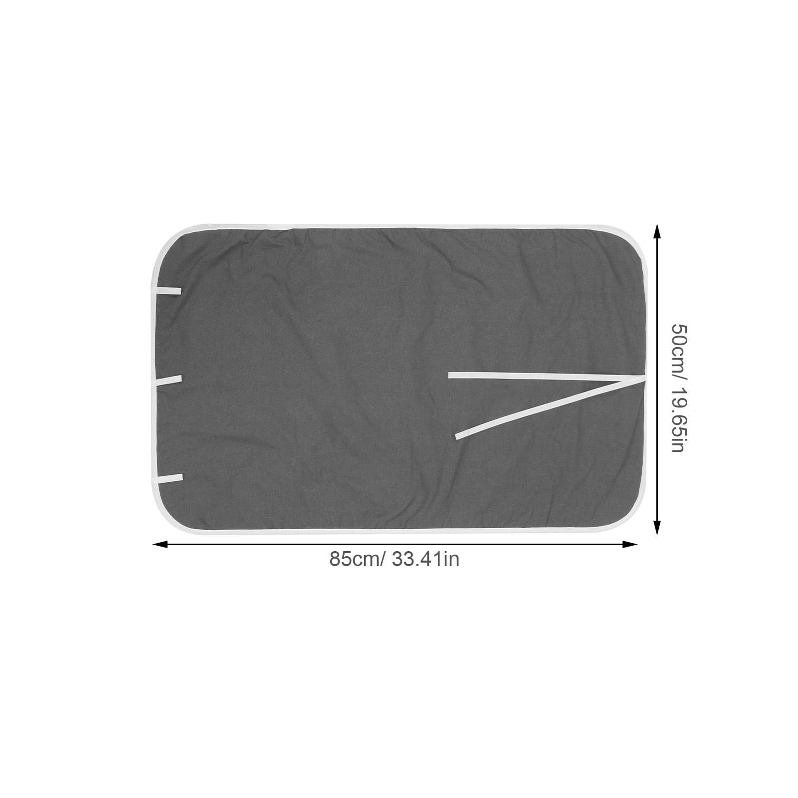 Tabletop Portable Ironing Mat Foldable Heat-Resistant 85x50x0.5cm Protective Pad Travel High Temperature Resistant Ironing Cloth