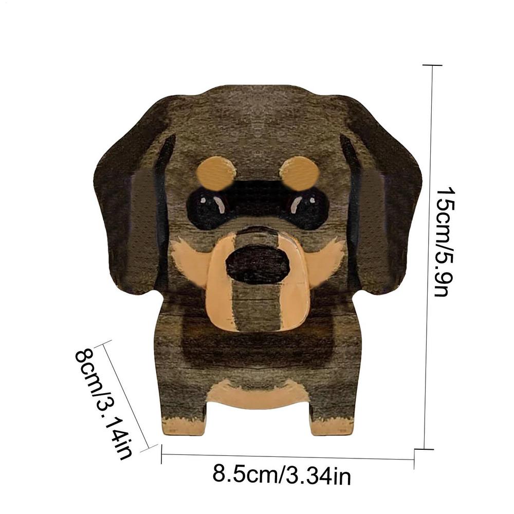 Animal Glasses Stand Holder Creative Puppy Dog Pet Shape Glasses Rack For Christmas Gift Wooden Home Office Desk Decor