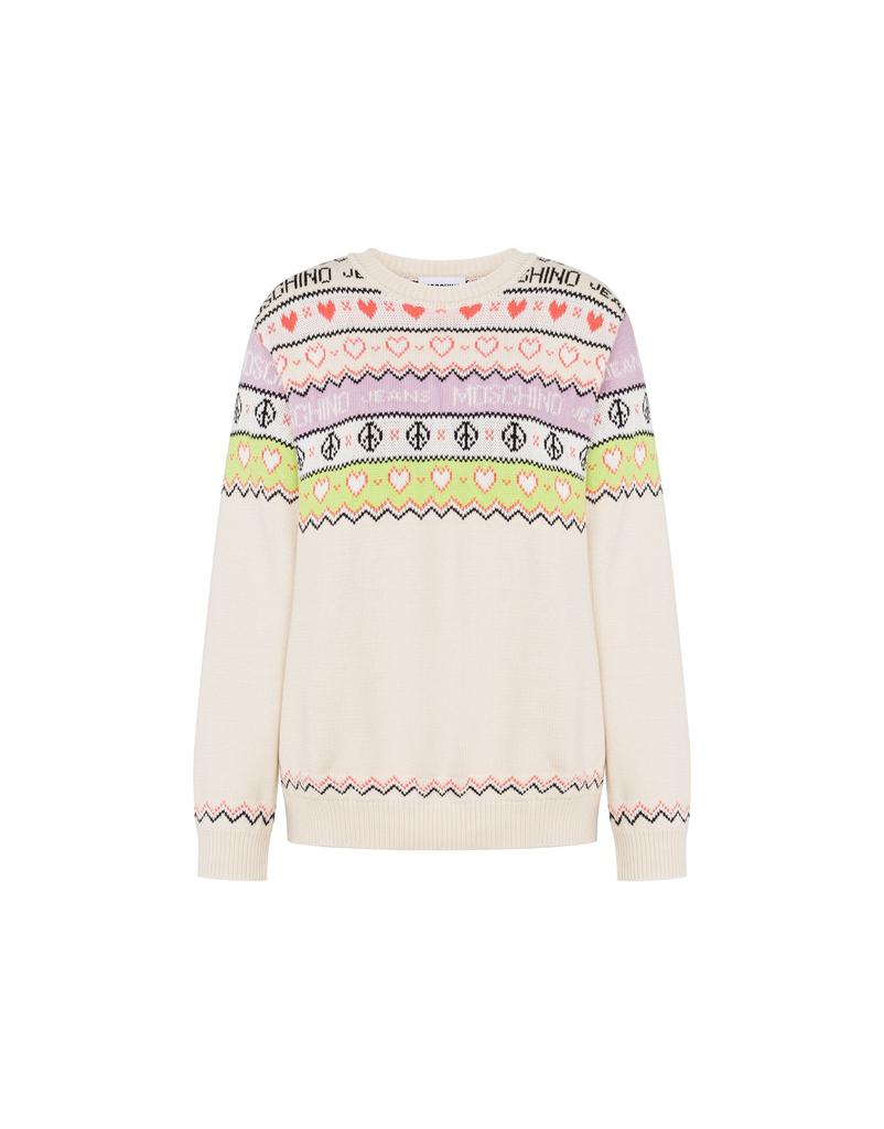 MOSCHINO Jeans Love & Peace Sweater