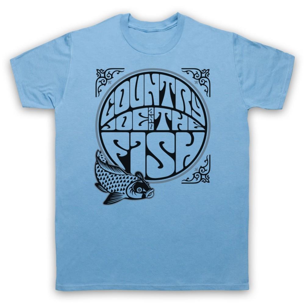 COUNTRY JOE AND THE FISH Logo Band Shirt Light Blue Unisex S-5XL 1G0482 Unisex T-Shirt XXXXL