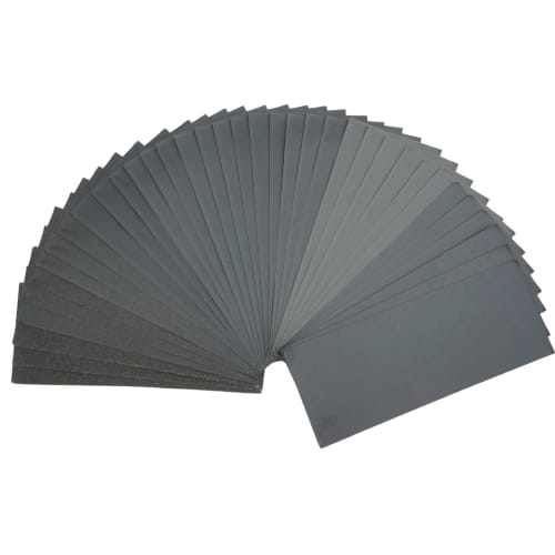 Comolife Waterproof Sandpaper, 36-Piece Set, 12 Types, Sandpaper, Woodworking File Set, Waterproof, Polishing, Rust Removal, Polishing