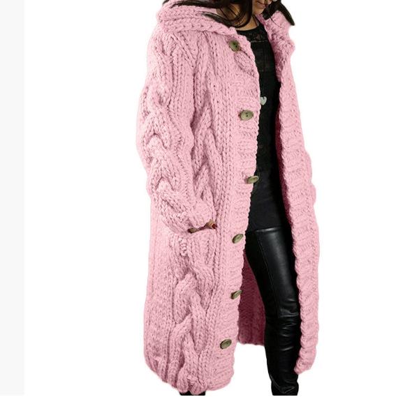2025 Women's Plus Size Fashion Cardigan Sweater Coat - European & American Style Knitwear