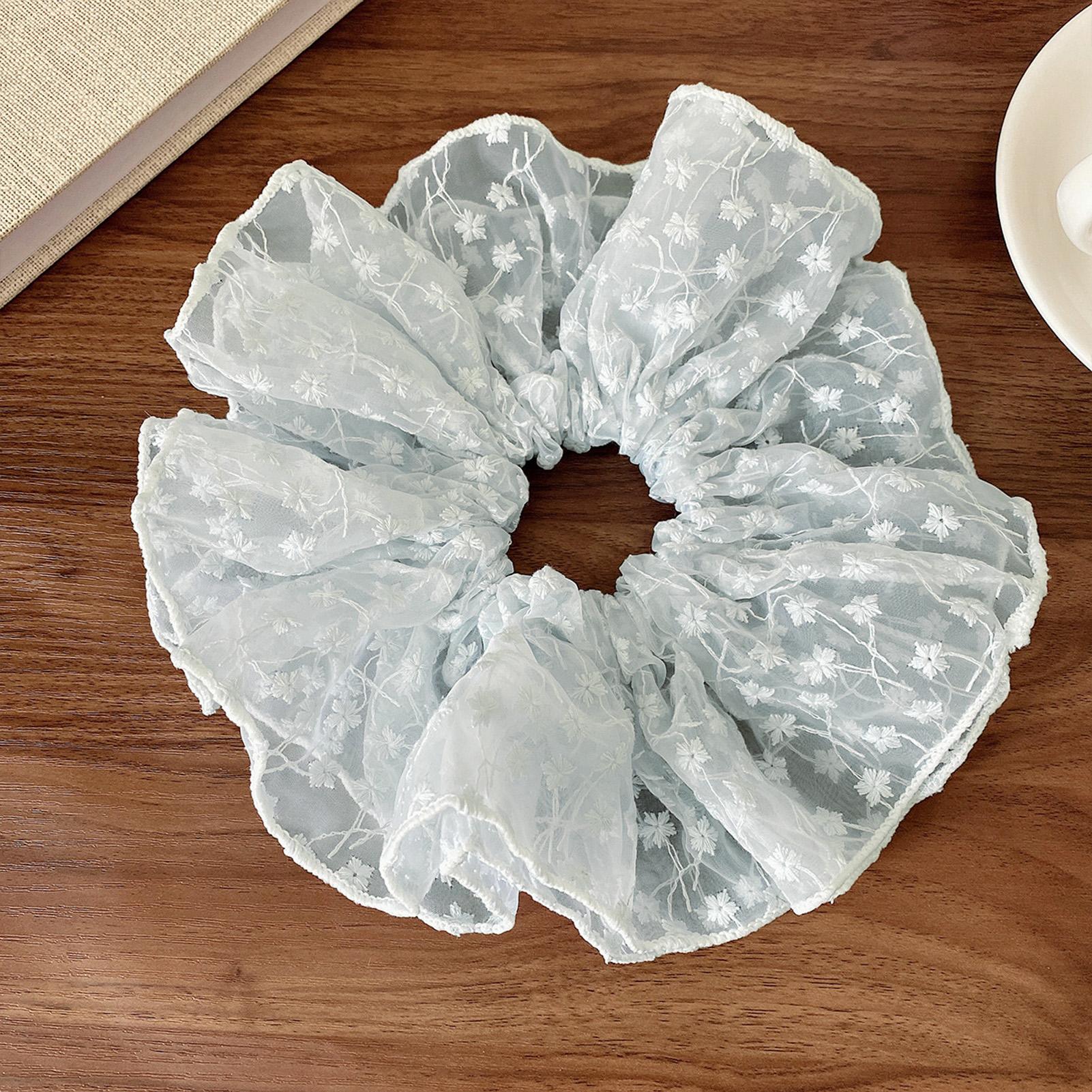 

Французская ретро резинка для волос Изысканное полое кольцо для волос в форме цветка из толстой кишки для женщин девушек Аксессуары для волос для прически «гулька»