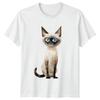 Funny Siamese Cat TShirt Siamese Cat Cats Birthday Gift For Him And Her