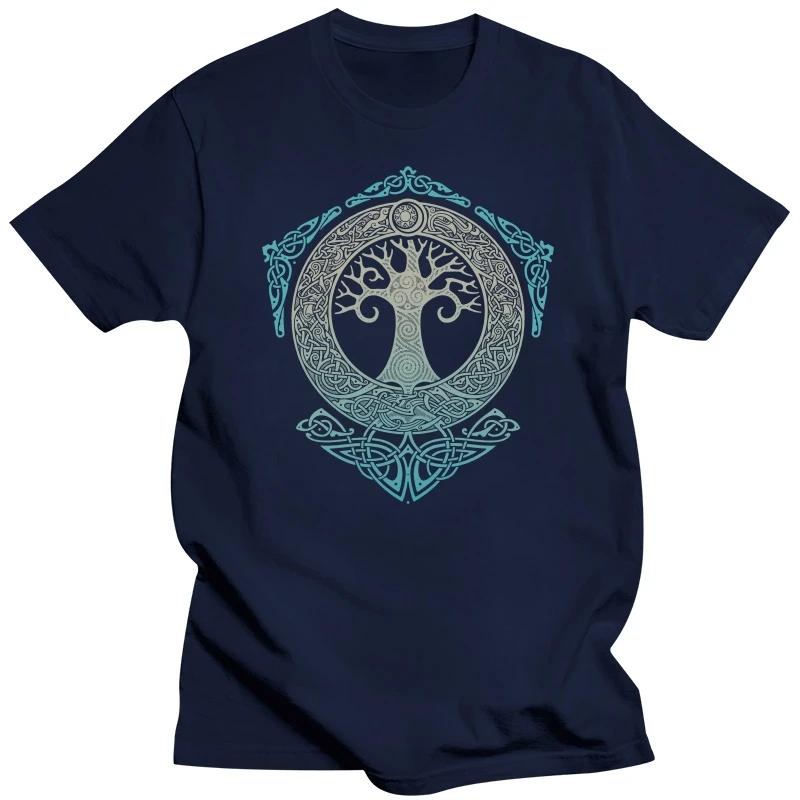 Yggdrasil T Shirt World Tree Tops Fashion Pattern Tee 2022 Summer Brand T-Shirt Odin Aesir Nordic Mythology Tshirt