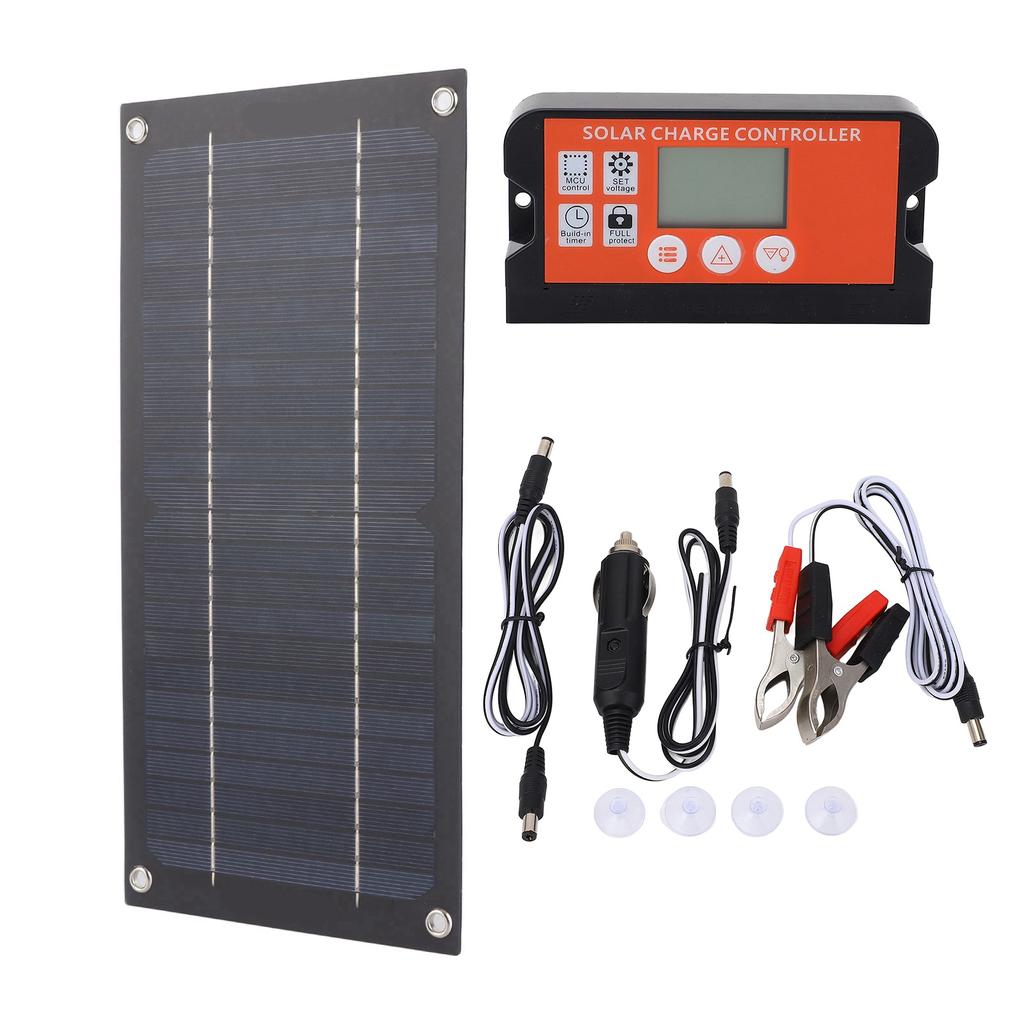 600W Solar Panel Charger Monocrystalline Silicon 100A Charge Controller Solar Panel Kit with