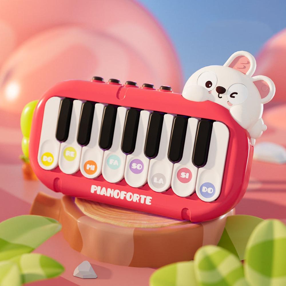 Simulation Pocket Piano Keyboard Toy Lights Sounds Electronic Keyboard Piano  Children Preschool