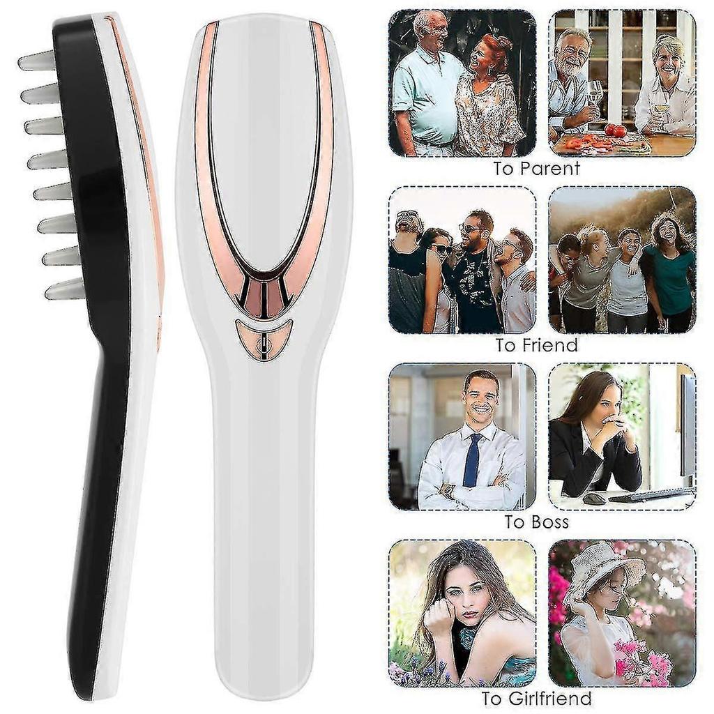 Phototherapy Hair Regrowth Brush Massage Comb With Usb Rechargeable