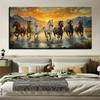 Seven horses, canvas wall art frameless wall decoration