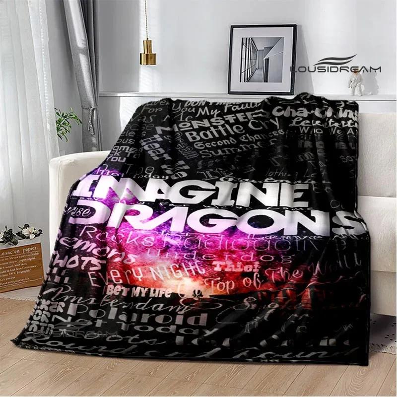 Rock Band Imagine Dragons Printed blankets Flannel Warm blanket Soft Cozy Blanket Travel Blankets bed linings Birthday Gift