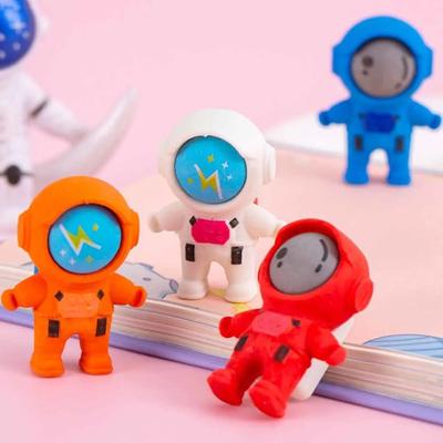 4 pezzi cartone animato carino astronauta gomma da cancellare per bambini novità cancelleria ufficio scuola forniture