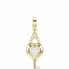 Swarovski Idyllia Charm Gold Tone Heart With Key Charm