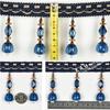 Cortina de cuentas de cristal de 2/4/6 metros con flecos y borlas de encaje, cinta ancha para manualidades, costura hecha a mano, accesorios para ropa y cortinas