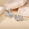 Elegant Geometric Titanium Steel Hoop Earrings for Women - Non-Fading Luxury 2025 Accessories