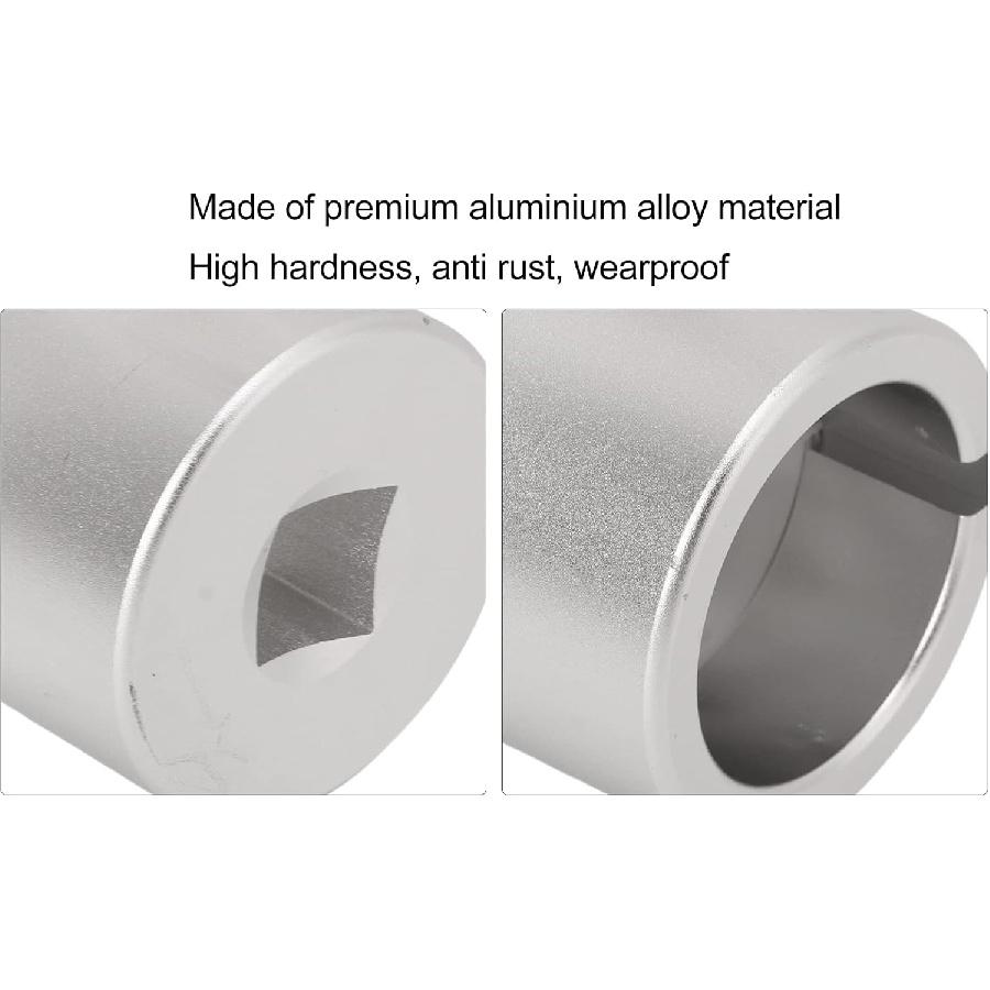 Qinlorgo Crankshaft Turning Socket Tool, Aluminium Alloy Heavy Duty Crankshaft Tool with Crankshaft Bushing for SBC 5.7L 305 350 400 V8