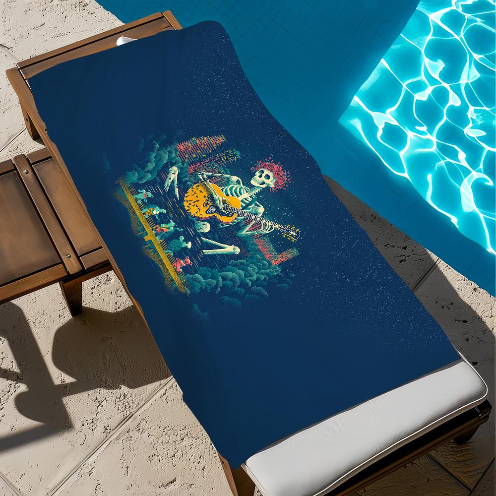 Rock Band G-Grateful-Dead Music Towel Soft Pool Gift For Travel Gym Shower Camping Quick Dry Sports Large Beach Towel