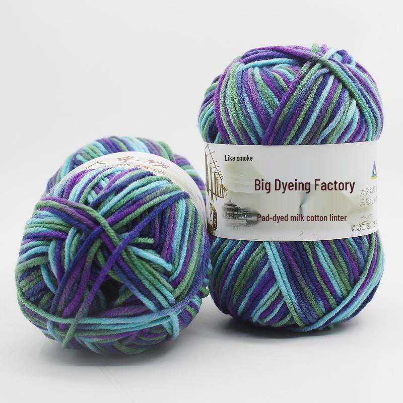 

Градиєнтна молочна бавовняна пряжа для дитини - 5-ниткова пряжа ручного в язання гачком