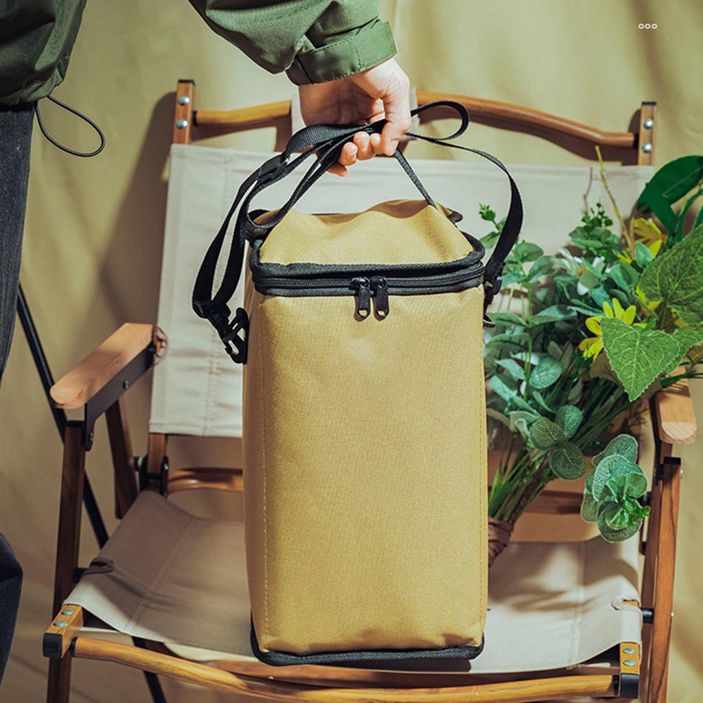 10L Camping Lantern Storage Bag Outdoor Camping Canister Gas Storage Bag Carrying Case
