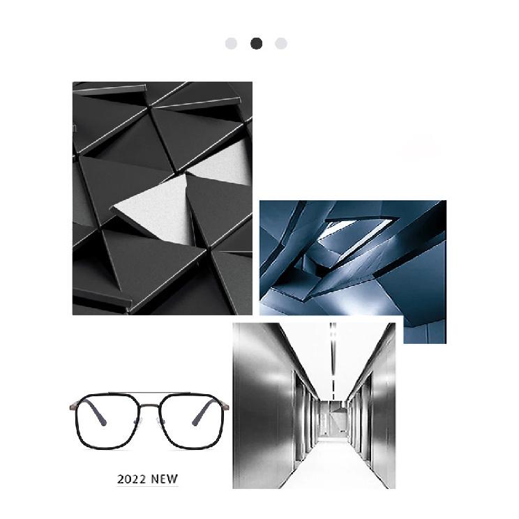 Retro Square Metal Big Frame Eyewear +1.75 Men Reading Glasses Stylish Designer Double Bridge Anti Blue Light Hyperopia Glasses