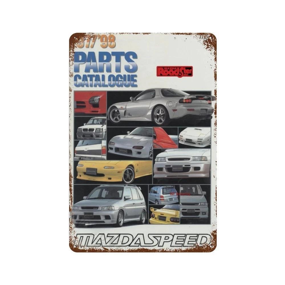 Vintage 80er Japanische Autos GTR JDM Racing Metall Blechschild Retro Plakette für Garage Club Man Cave Bar Pub Hotel Café Wanddeko