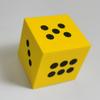 8cm EVA Rounded Corner Foam Dice - Six-Sided, 3.8cm Square