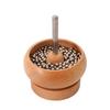 Manual Rotating Fast Beading Threader, Solid Wood Beading Bowl, Rice Bead DIY Beading Tool