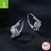 Wave 50 Cent Moissanite Ear Buckle Ladies, Pop Elegant S925 Sterling Silver Earrings