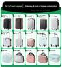 18-Inch Silent Spinner Carry-On Suitcase with Telescopic Handle and Password Lock