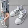 Zapatos de Otoño e Invierno para Mujer, Zapatillas de Mujer, Zapatillas Blancas, Zapatos Casuales de Caña Baja con Puntera Redonda y Cordones