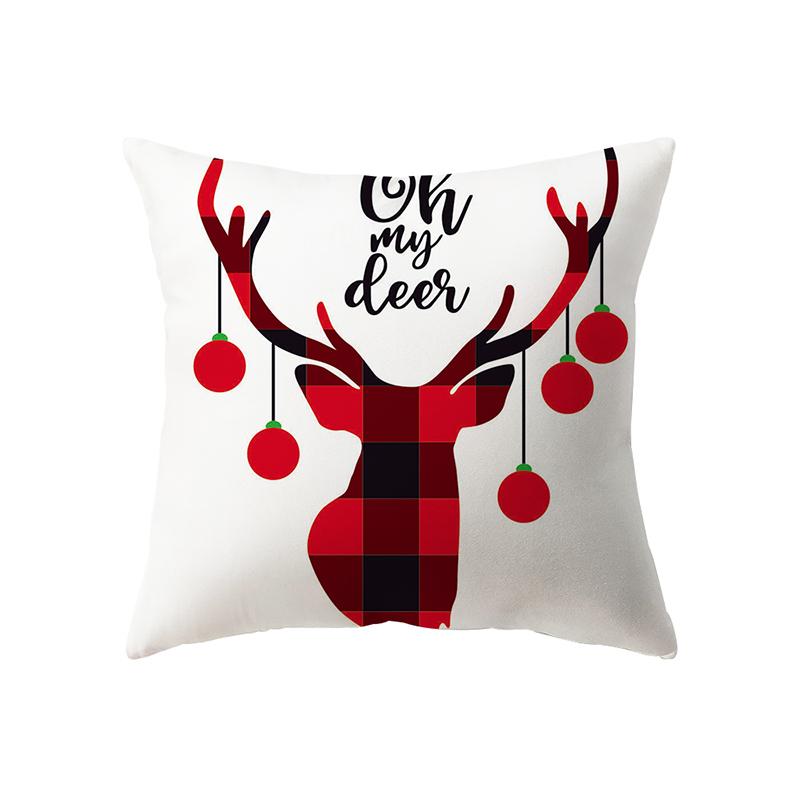 Vánoční dekorace Vánoční motiv Vzor potisku Povlak na polštář Domácí Obývací pokoj Dekorace na pohovku Povlak na polštář