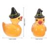 KESYOO 20pcs Halloween Decorations Miniature Glow-in-the-Dark Ducks Halloween Ornaments Witch Resin Duck Mini Figures Terrarium Dollhouse Succulents