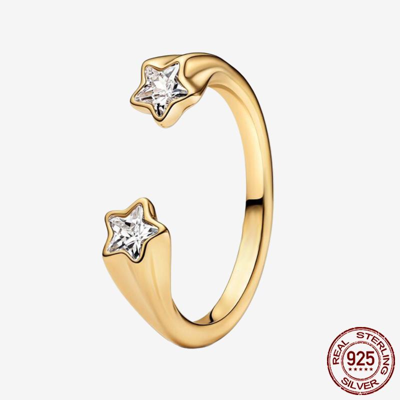Princess Tiara 925 Silver Sparkling Butterfly Heart Rings For Women DIY Jewelry,Gift, Wedding