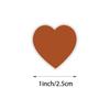Heart-Shaped Love Stickers - 500 Self-Adhesive Labels per Roll