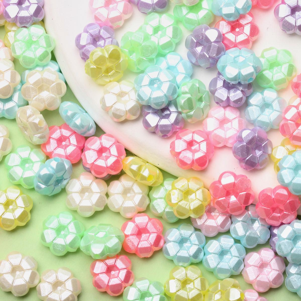 

Товары для вечеринок Разные цвета Мода Аксессуары ручной работы Цветы Бабочки Бусины DIY Материалы Браслет Ожерелье Макарон Цвет 150/200 шт. Любовь Style 3 Flower/150pcs