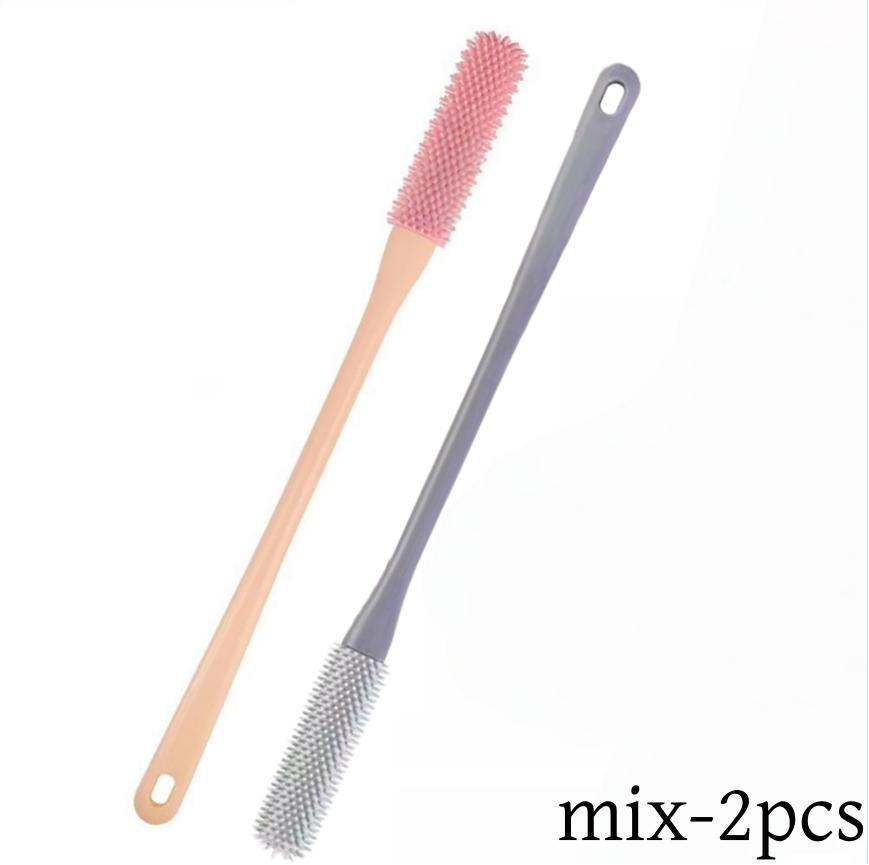 1/2pcs Long Toe Seam Scrubbing Brush Multifunctional Rubbing Foot Tool Soft Ash Wash Feet Remove Dead Skin Itching Exfoliating