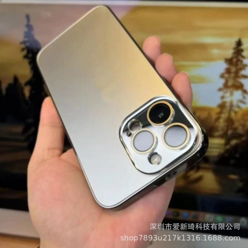 Matte Electroplated Phone Case IPhone 17 Pro Max 16 15 With Built-in Camera Lens Protector Drop Protection