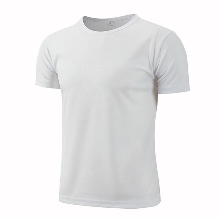 Summer Round Neck Quick Dry Work T Shirt Short Sleeve Moisture Wicking Casual Tee