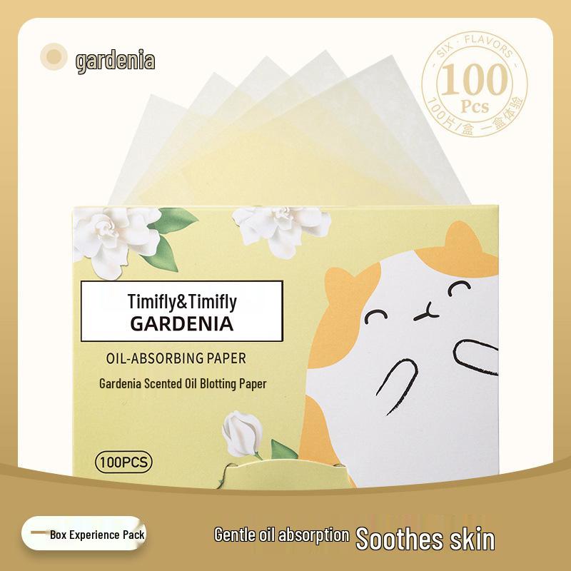 Portable Scented Facial Oil Blotting Papers for Men, Women, Students - 100 Sheets