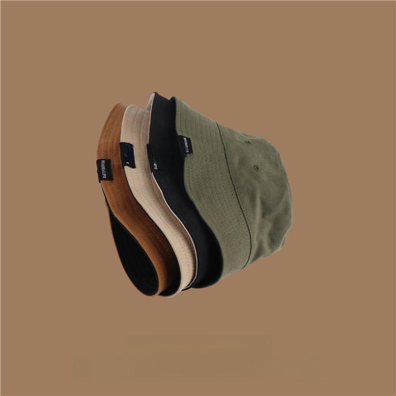 Trendy Black Fisherman Hat Breathable Windproof Summer Bucket Hat For Men And Women