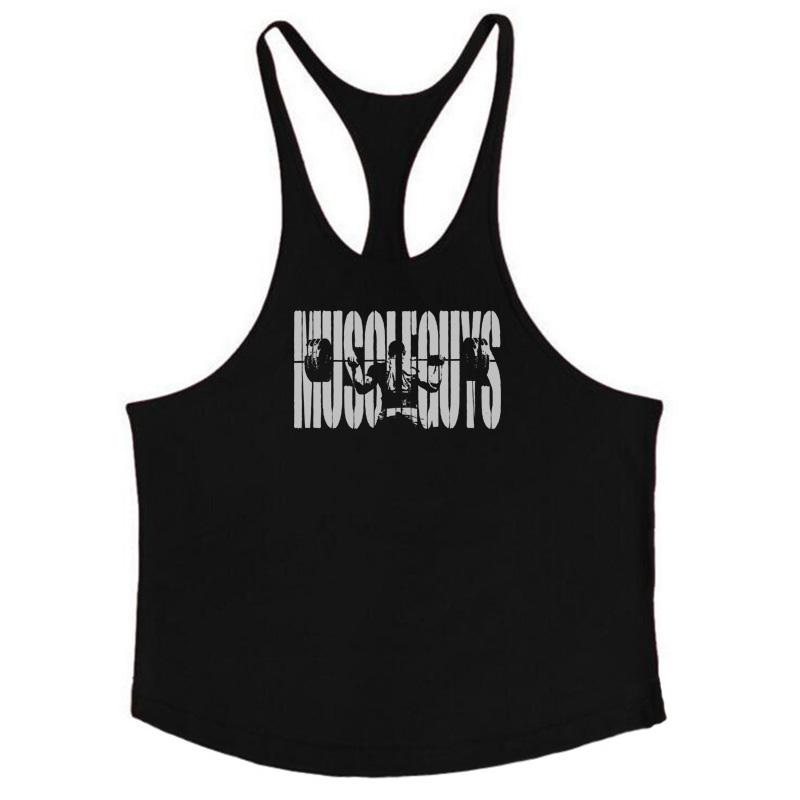 Muscleguys Relaxed Large Casual Tank Top Men's Sports Fitness Sleeveless T-shirt Summer Lightweight Training Top