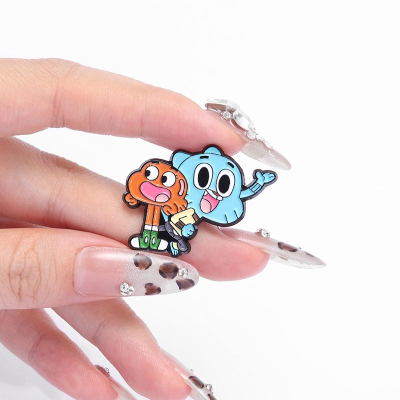 Abenteuer Anime Emaille Pins Custom Comedy Animation Broschen Anstecknadeln Cartoon Lustiger Schmuck Geschenk für Kinder Freunde