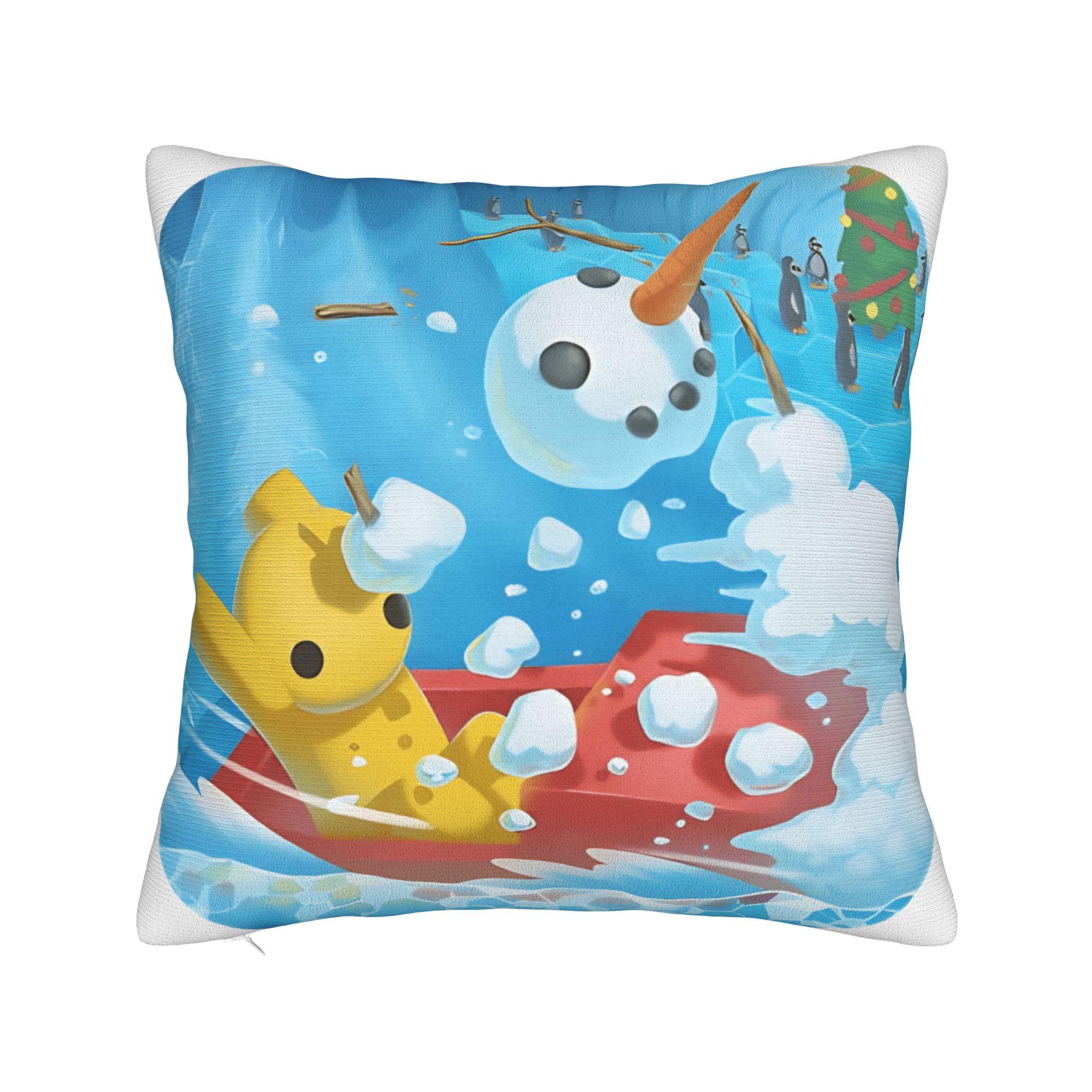 Pillow Cover W-Wobbly L-Life Online Game  Retro Trendy Pillow Case For Wedding Party Home Decor Pillowcases 12x12Inch