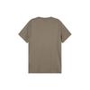 Emporio Armani SS23 Embroidered Patch Crew Neck Short Sleeve T-Shirt Men Tops Khaki-Brown 3R1TV4-1JUVZ-0440