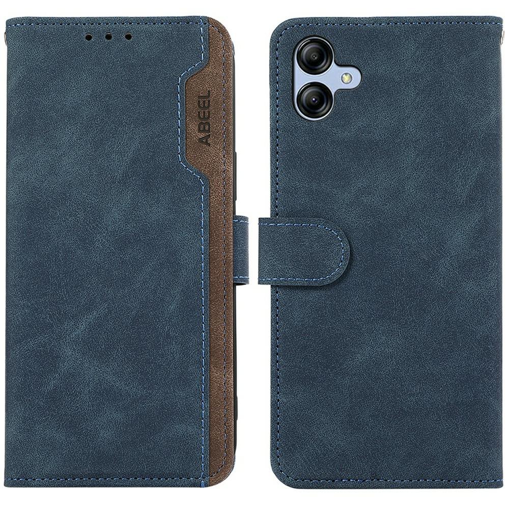 

ABEEL For Samsung Galaxy A07 Case Color Splicing Leather Flip Phone Cover RFID Blocking Blue