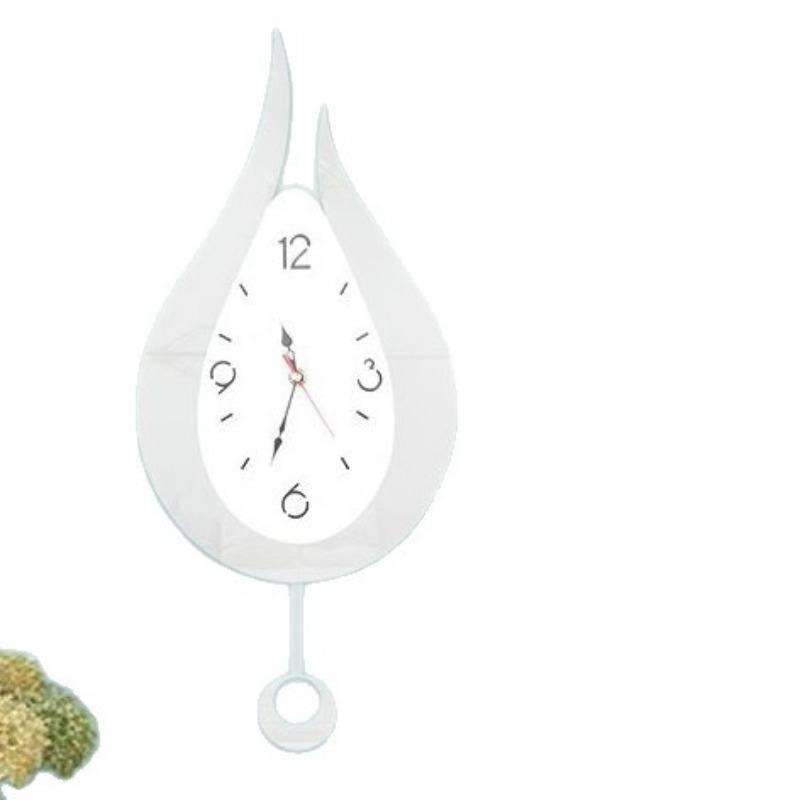 Cartoon Water Drop Swinging Wall Clock Living Room Creative Clock Fashion European Silent Quartz Clock