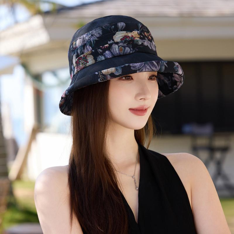 

Fisherman Hat With Color Block Pattern And Breathable Polyester For Summer Sun Protection чёрный
