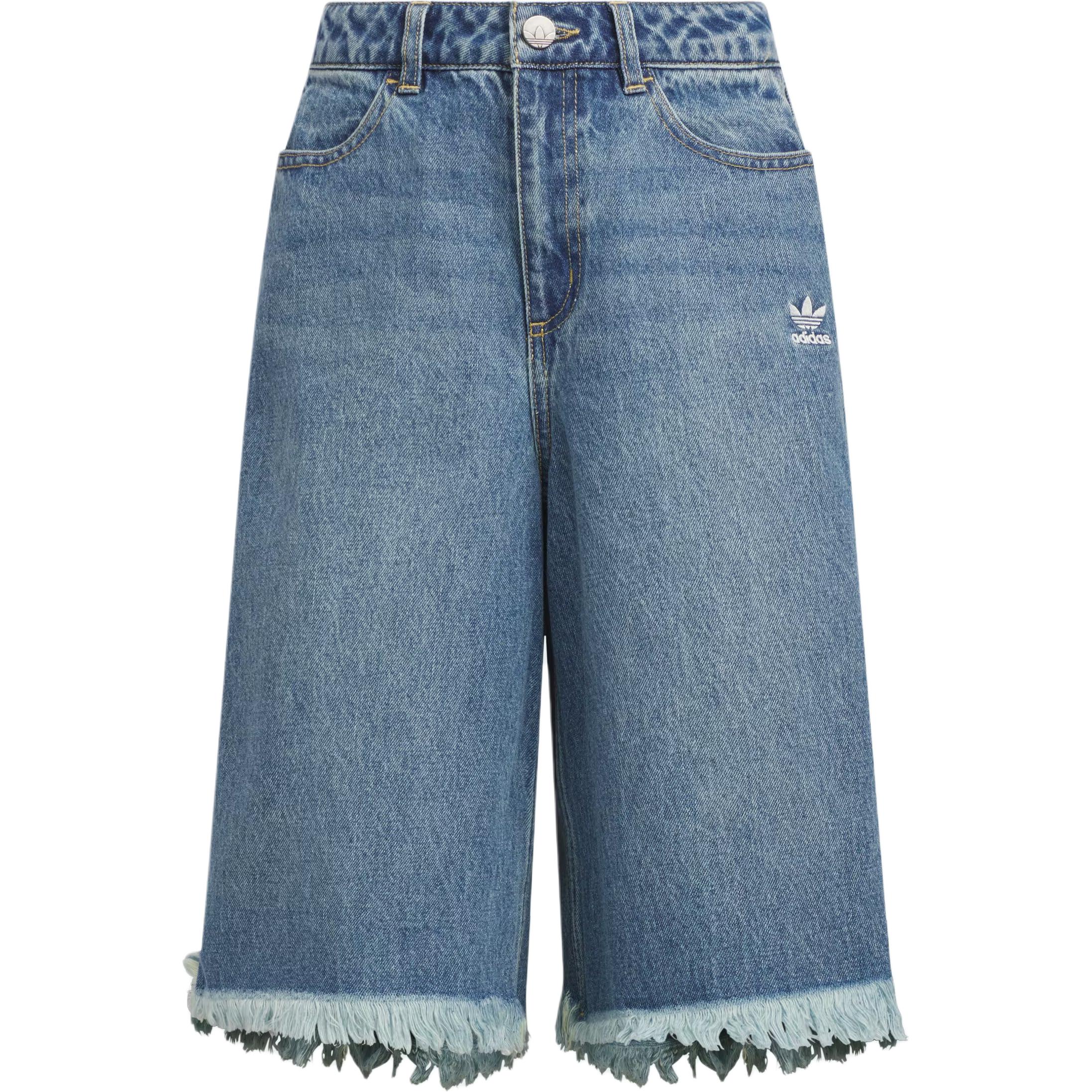 Adidas Originals Denim Jort Women Casual Shorts Blue KB5432 30