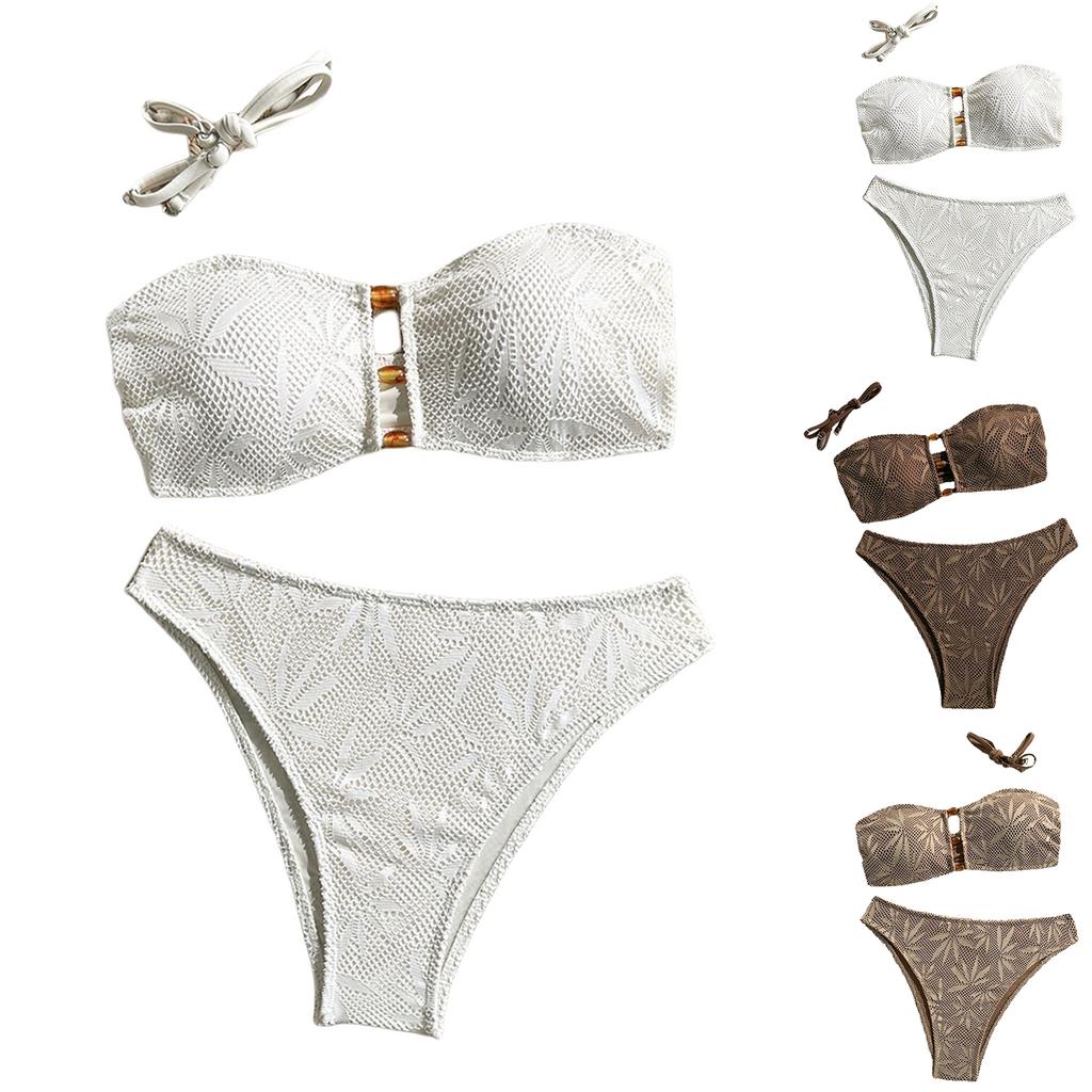Women's Color Two-piece Bikini Swimsuit/sports Swimwear