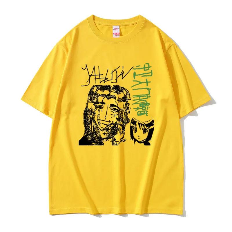 Summer Limited Edition Yabujin Tshirt Summer Unisex Ocollar Cotton T Shirt Short Sleeve pure cotton printed Tshirt