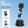 Adjustable Suction Cup Mount for Go Ultra Action Cameras With 360 Degree Rotation And Metal Construction